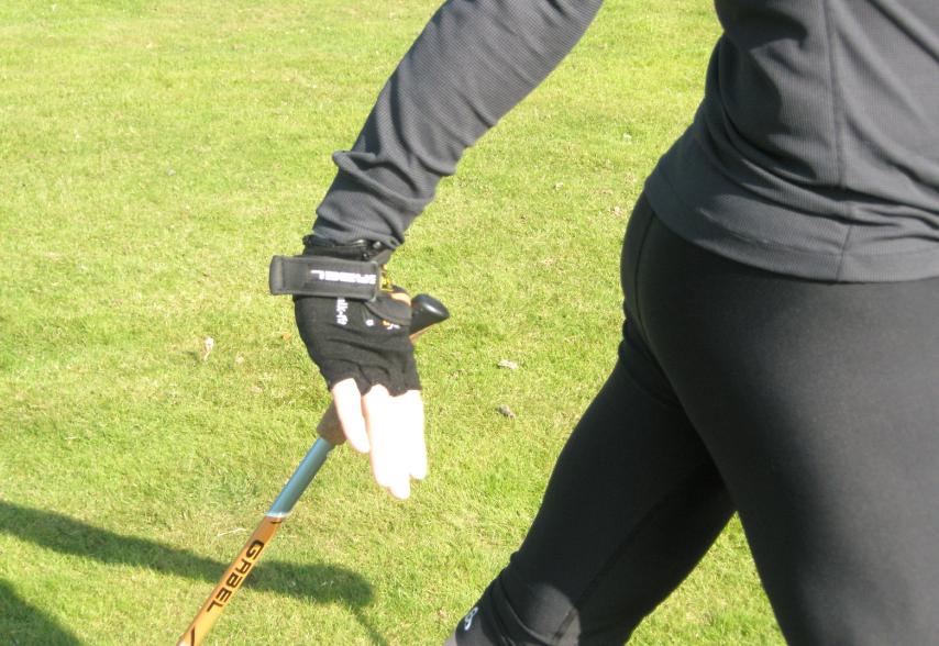 Good push back behind hips