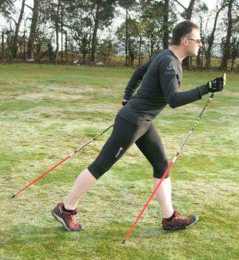 Nordic Ski Walking - technique used by Cross-country Skiers